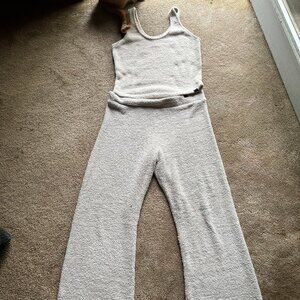 Women's PINK sherpa pajamas - size L